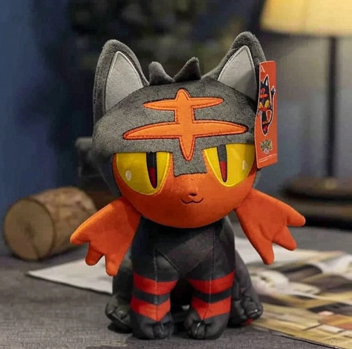Peluche pokémon litten - peluche,